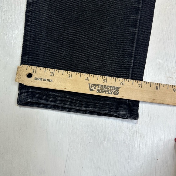 Vintage Riders Denim Jeans Women’s 14 Med USA Made Black High Rise Straight - Picture 7 of 12